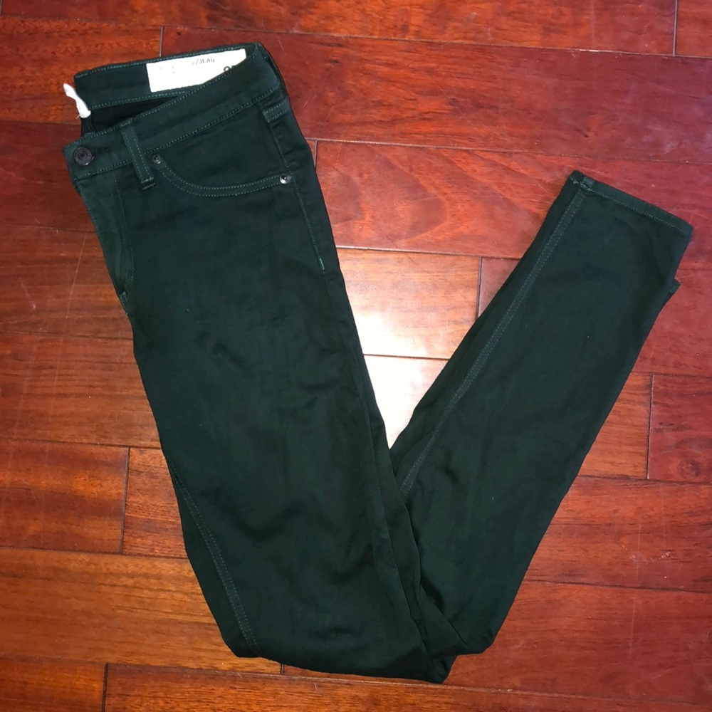 Rag & Bone “Forest” green legging skinny jean